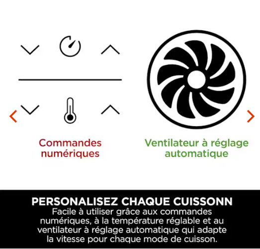 Air fryer Ninja double compartiment XL, 6-en-1, 9,5 L, Noir, DZ400EU avec thermosonde.